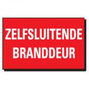 TSD 09 ZELFSLUITENDE BRANDDEUR rood-wit
